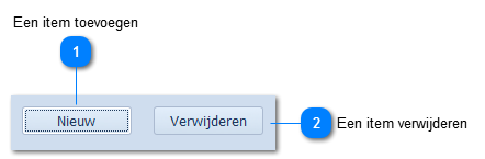 Items toevoegen/verwijderen